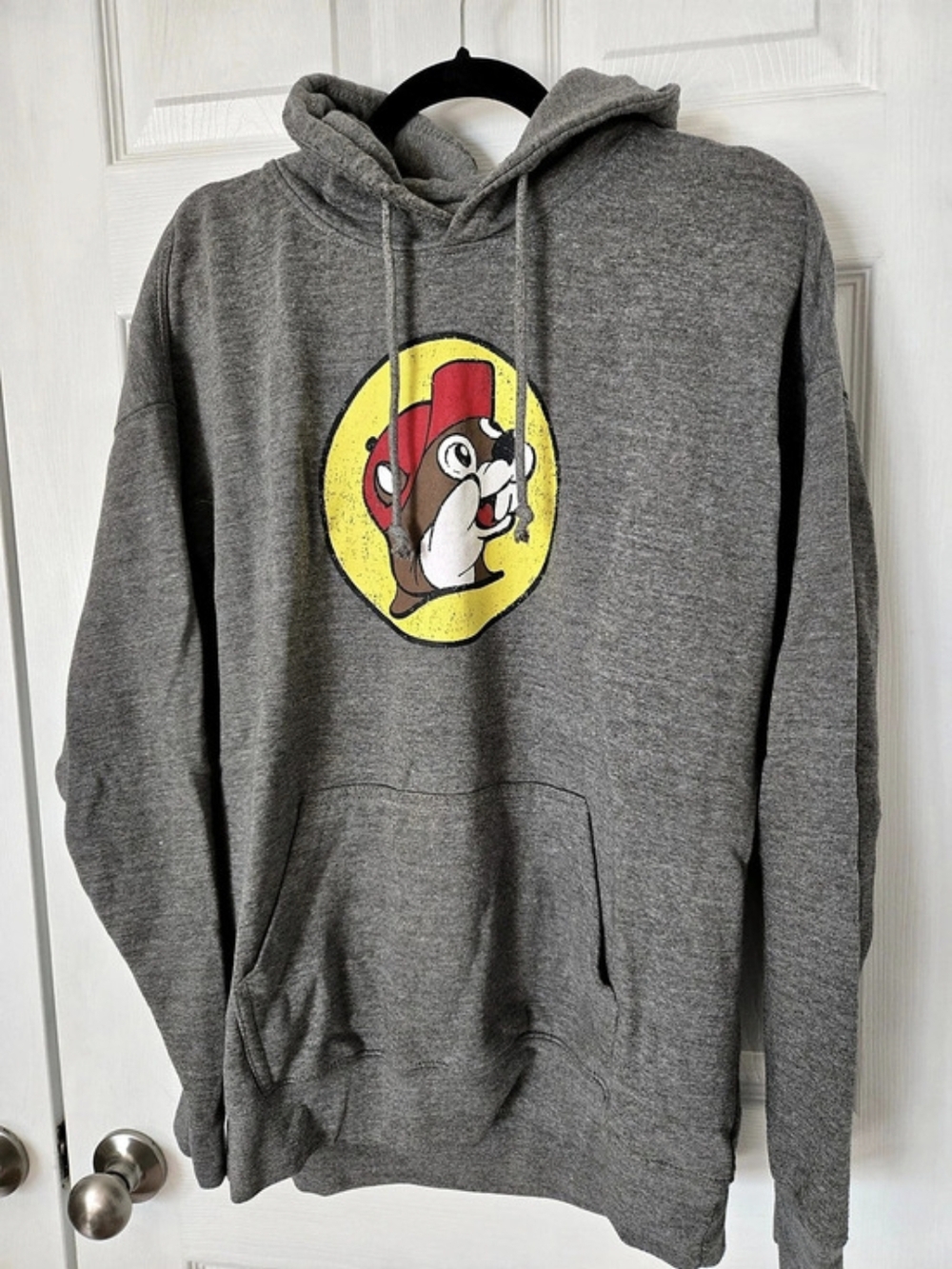 Buc-ee's Graphic Hoodie Gray XL Like New